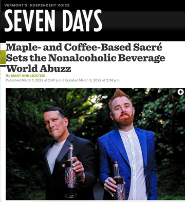 Maple and Coffee-Based Sacré Sets the Nonalcoholic Beverage World Abuzz