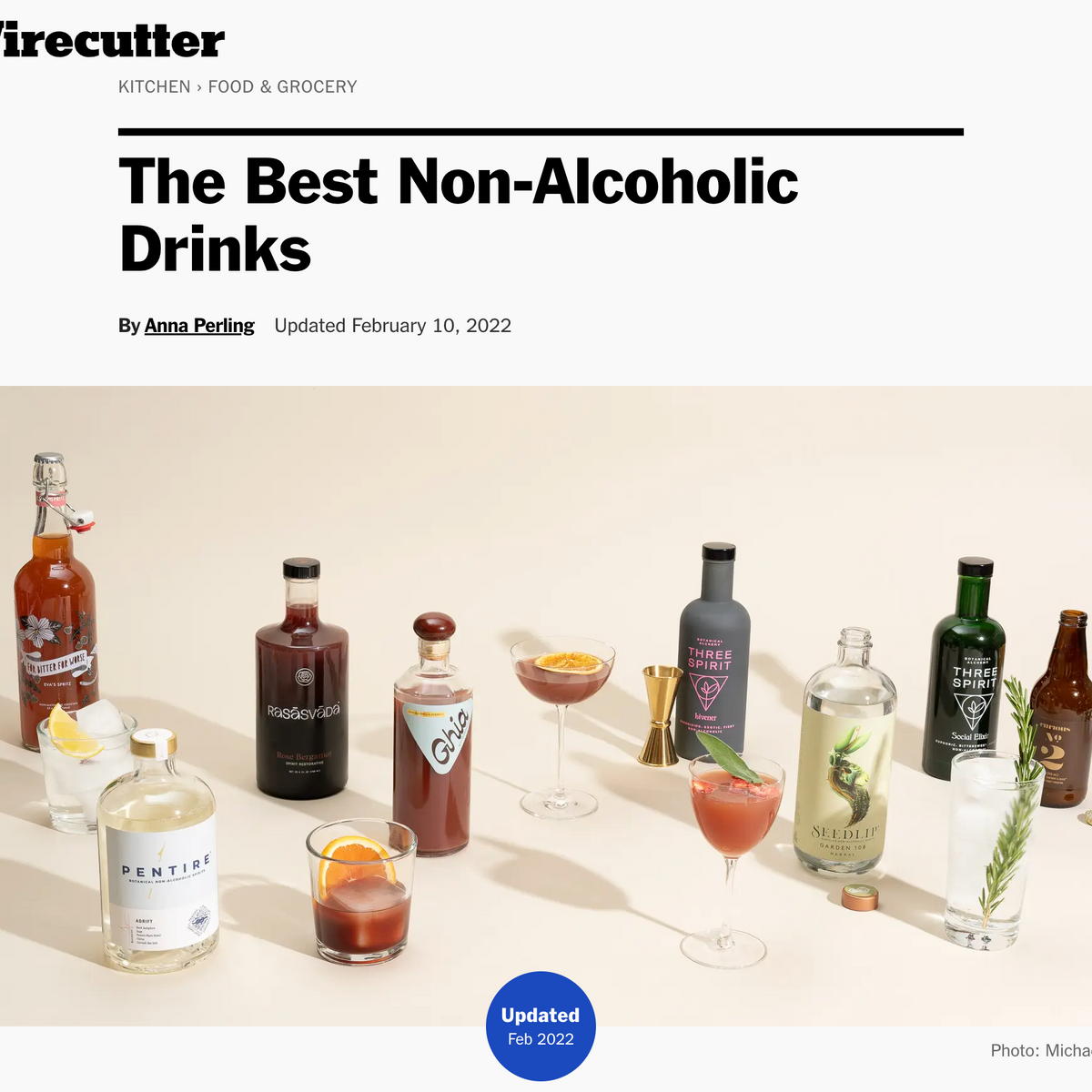 Woodnose Sacré is one of NYTimes/Wirecutter's "Best NonAlcoholic Drin