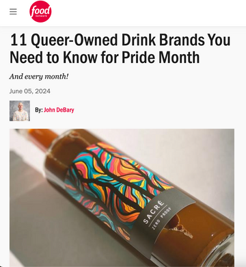 Food Network: Sacré Is A Queer-Owned Drink Brand You Need to Know for Pride Month
