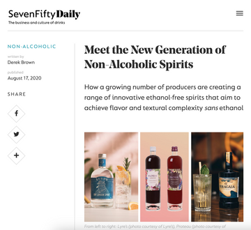 SevenFifty Sacré is New Generation of Non-Alcoholic Spirits