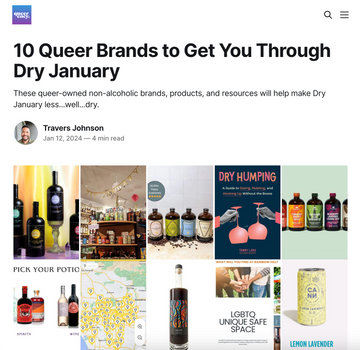10 Queer Brands to Get You Through Dry January