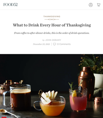 What to Drink Every Hour of Thanksgiving